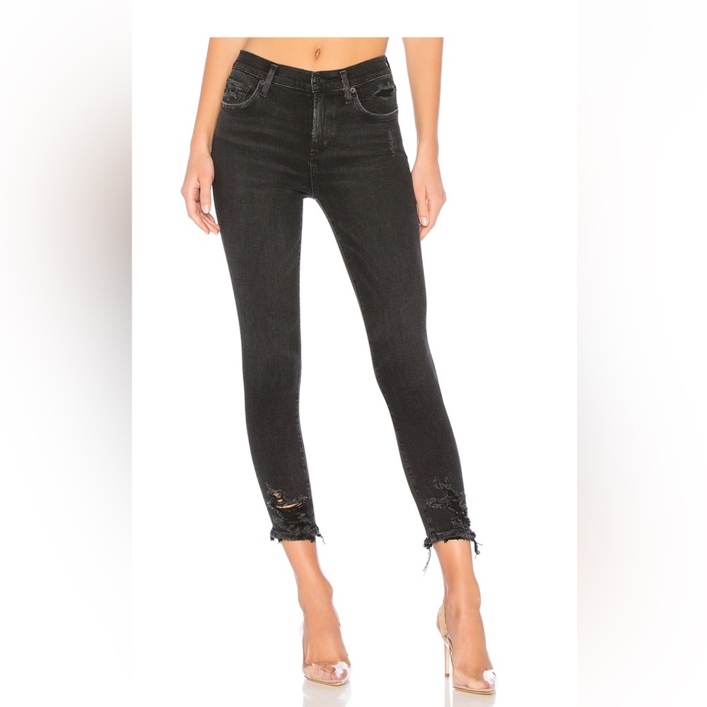 AGOLDE Sophie High Rise Skinny Crop